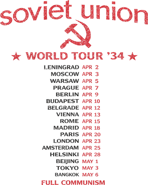 Soviet Union World Tour Tee